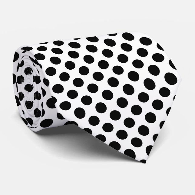 Polka dots, Polka Dot Mönster, Black and White Slips (Rullad)