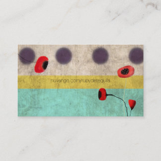 Polka dots Poppy Visitkort