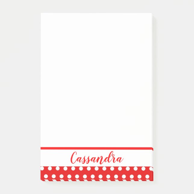 Polka dots post-it block (Framsida)