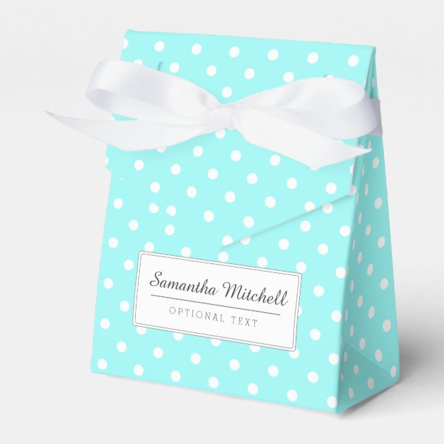 Polka dots presentaskar (Framsidan Sidan)