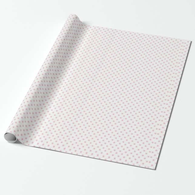 Polka dots presentpapper (Utrullad)
