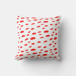 Polka dots Red Polka dots Dalmatien Mönster Kudde