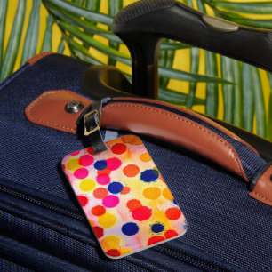 Polka dots regnbåge bagagebricka
