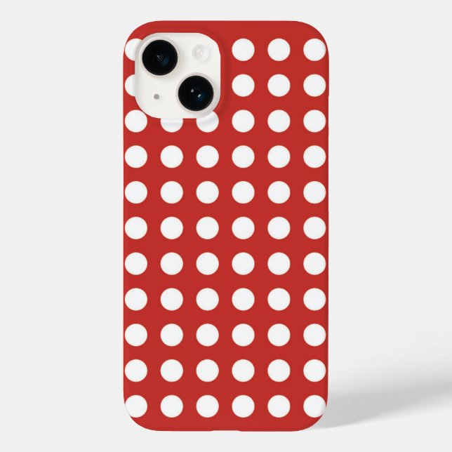 Polka dots retro stil iPhone/iPad-fall (Baksida)