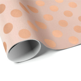 Polka dots Ro Guld  Elegant  Pulver Presentpapper