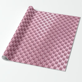 Polka dots Ro Guld  Pearls Rosa Mauve Presentpapper