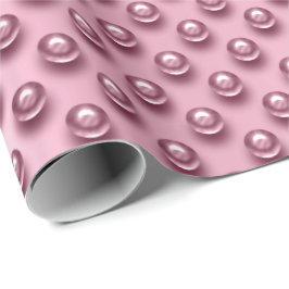 Polka dots Ro Guld Pearls Rosa Mauve Presentpapper