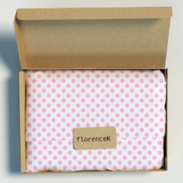 Polka dots Rosa Pastel White Small Fkänslig Presentpapper