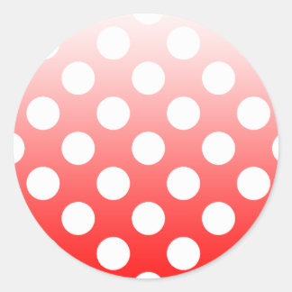 Polka dots runt klistermärke