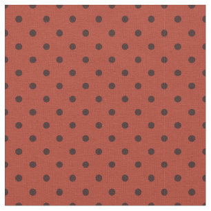 Polka dots Small Mönster Rust Tyg