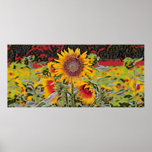 Polka-dots solros poster
