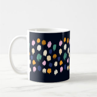 Polka dots sömlös mönster kaffemugg