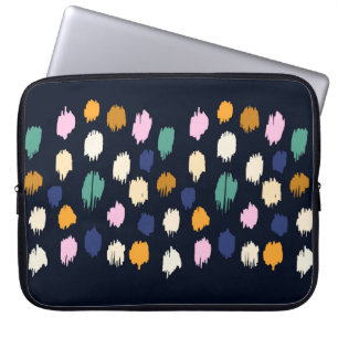 Polka dots sömlös mönster laptop fodral