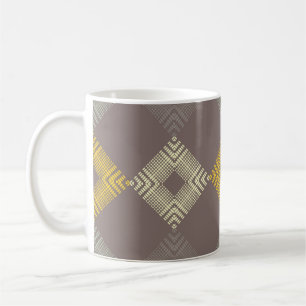 Polka dots sömlös mönster. Mosaik Kaffemugg