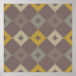 Polka dots sömlös mönster. Mosaik Poster