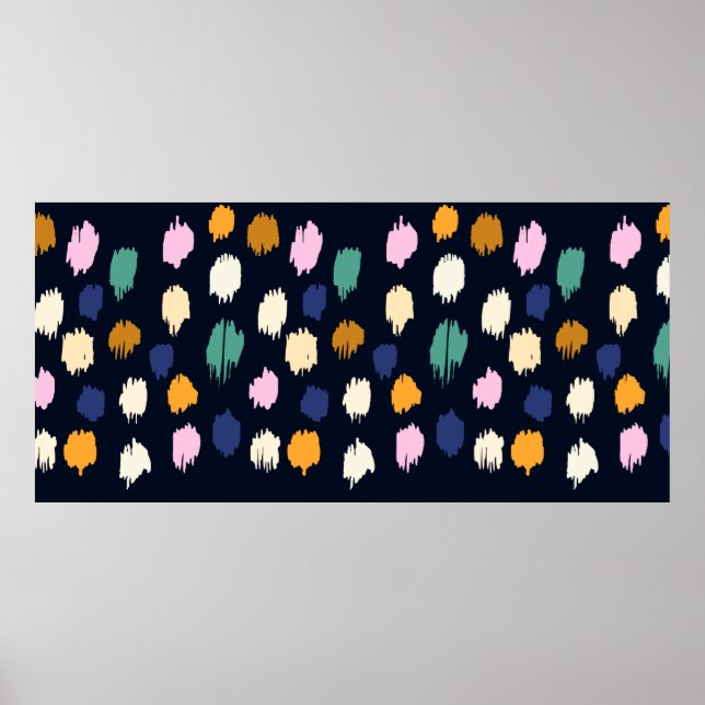 Polka dots sömlös mönster poster (Framsidan)