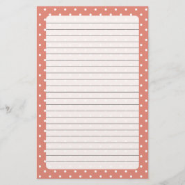 Polka dots Stationery Brevpapper