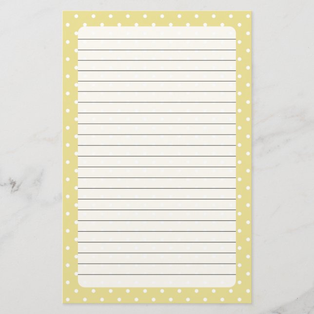 Polka dots Stationery Brevpapper (Framsida)