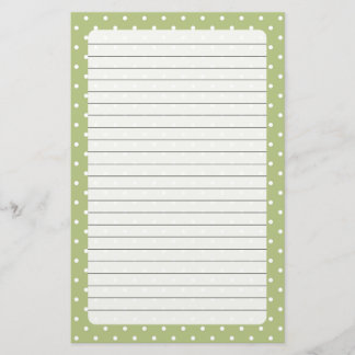 Polka dots Stationery Brevpapper