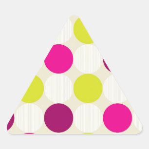 polka dots triangelformat klistermärke