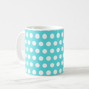 Polka dots Turcos Blue Kaffemugg