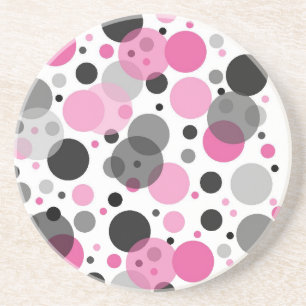 Polka dots underlägg sandsten