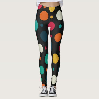 Polka dots vackra baljväxter leggings