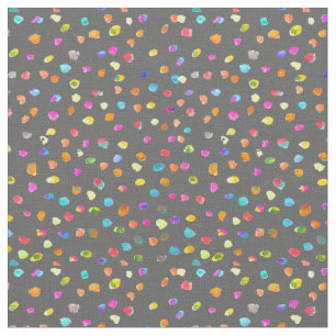 Polka dots vattenfärgsboho popart tyg