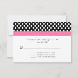 Polka dots Whimsical Bröllop OSA Card