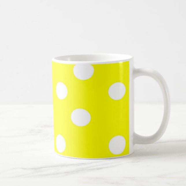 Polka dotsmugg kaffemugg (Höger)