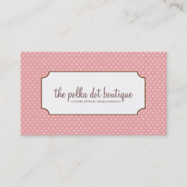 Polka dotsvisitkortar visitkort