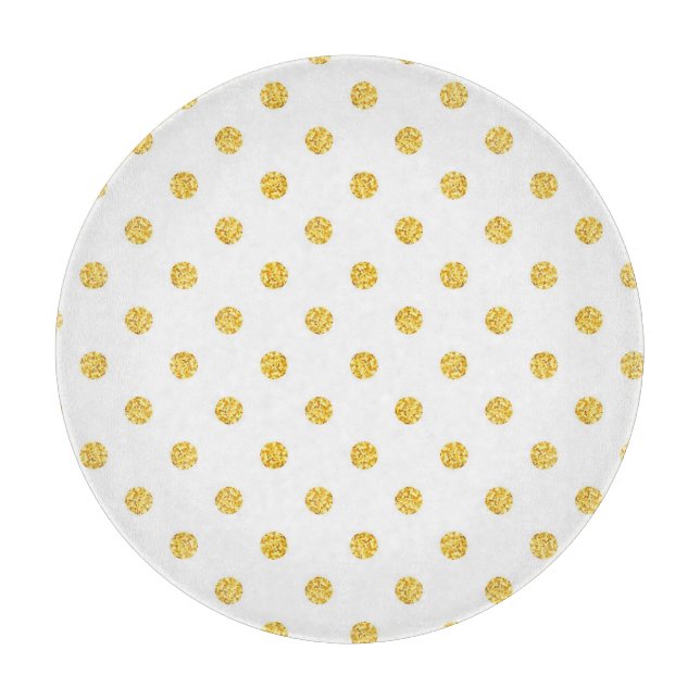 Polka Guld Glitter-punkter Struktur (Framsidan)