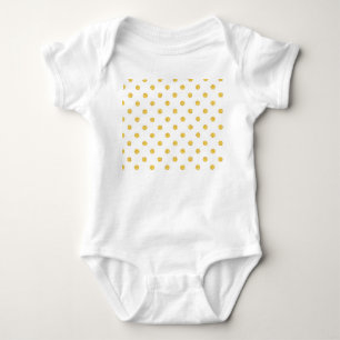 Polka Guld Glitter-punkter Struktur T Shirt