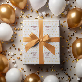 Polka guld Nyårsafton Party Presentpapper