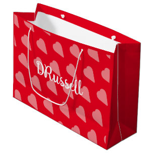 Polka Heart Gift Bag