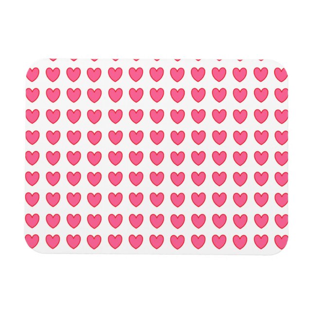 Polka Hearts Magnet (Horisontell)