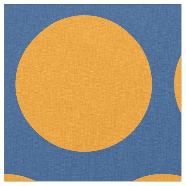 Polka i stor cirkel, punkt Mönster Tyg (Närbild)