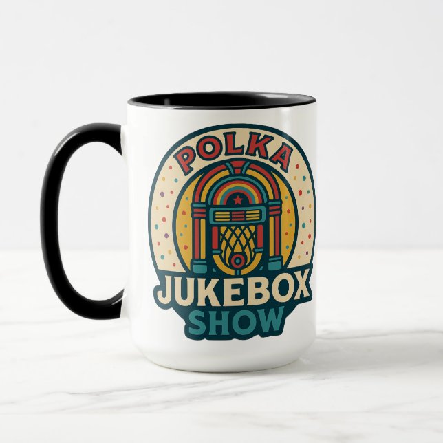 Polka Jukebox Logotyp Mugg (Vänster)