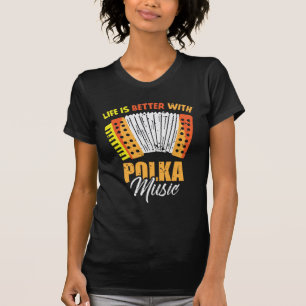 Polka Music Accordion Polish Dancing T Shirt