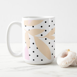 Polka Pattern, 15oz Coffee Mug Kaffemugg