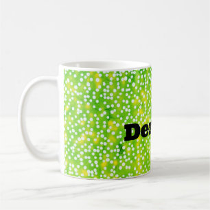 "Polka Perfection: Grönt Doted Delight Mugg" Kaffemugg