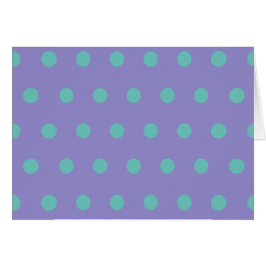 Polka-prickkort (Lavender & Aqua) Hälsningskort