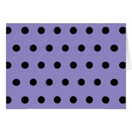 Polka-prickkort (Lavender & Black) Hälsningskort