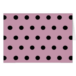 Polka-prickkort (Rosa och svart) Hälsningskort