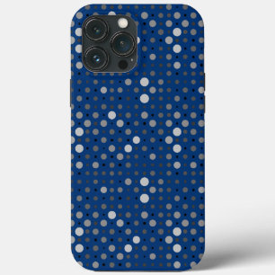 Polka punkt 01.Grått Blue BG