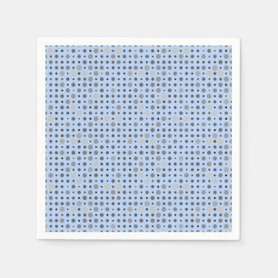 Polka punkt 01.Grått Lblue BG Pappersservett