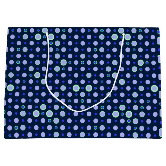 Polka punkt 03.Blue.Grönt DBlue BG (Framsidan)
