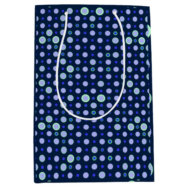 Polka punkt 03.Blue.Grönt DBlue BG (Framsidan)