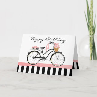 Polka - punkt Bicycle solid black/white back rand Kort
