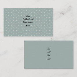 Polka-punkt för klassisk Grönt Visitkort